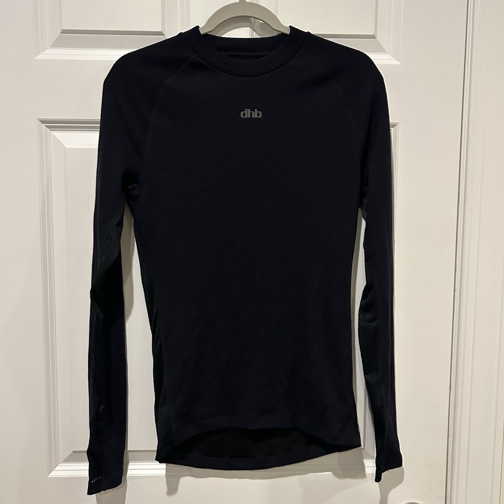 dhb Aeron Winter Men's Long Sleeve Cycling Base Layer Black XL Extra Large